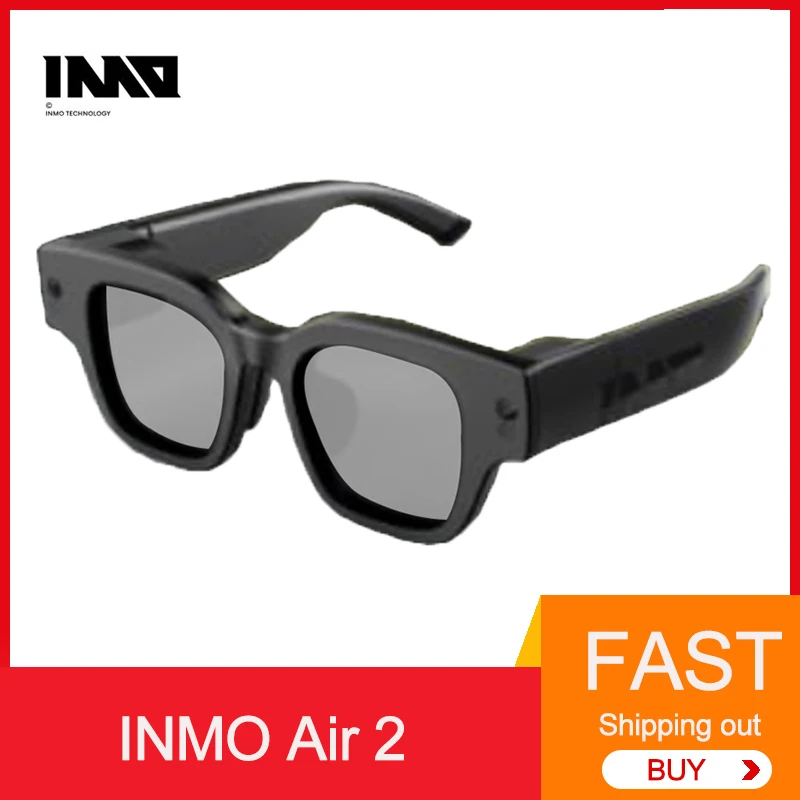 

INMO Air2 Wireless AR Smart Glasses Support Screen Touch Ring Voice Control HD View Real Time Translation Video in stock