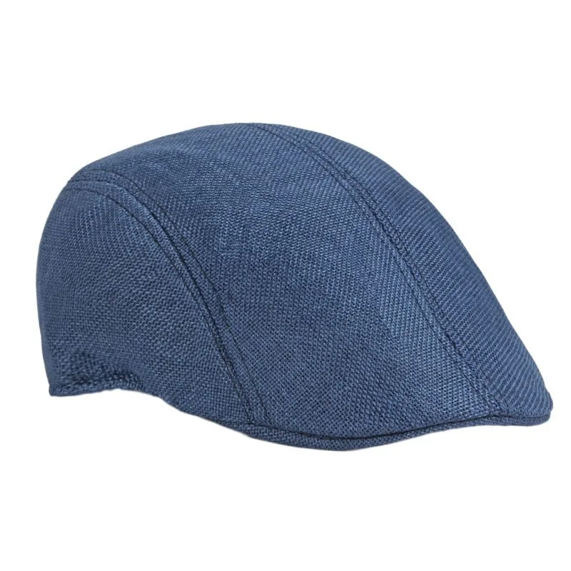Hat Men's British Retro Summer Breathable Peaked Forward Cap Middle-Aged And Elderly Hat images - 6