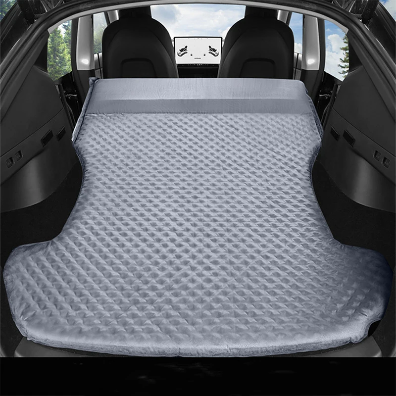 

For Tesla Model 3 Model Y 2017-2022 Inflatable Air Mattress Outdoor Camping Inflatable Special Suede Fabric Car Travel Bed