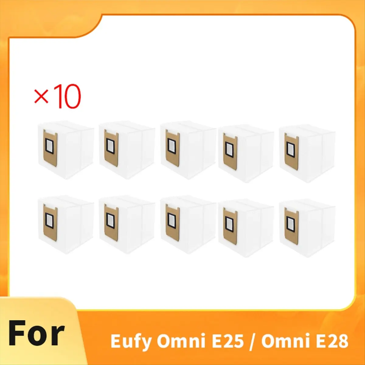 Фото (A43I) 10 шт. мешков для сбора пыли для пылесосов Eufy Omni E25 / Omni E28, аксессуары, сменные мешки для пыли №3
