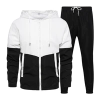 springsummer fashion mens sportswear casual suit mens jogging hooded sportswear pants 2 pieces hip hop running sportswear s