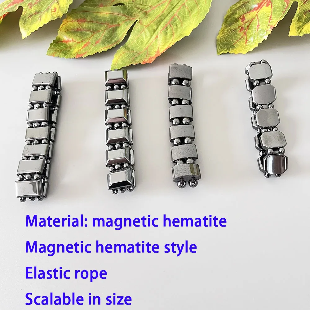 

SL08 New Black Gallstone Magnetic Hot Selling Style Fashion Three-layer Bracelet Mix and Match Magnet Anklets for Men and Women