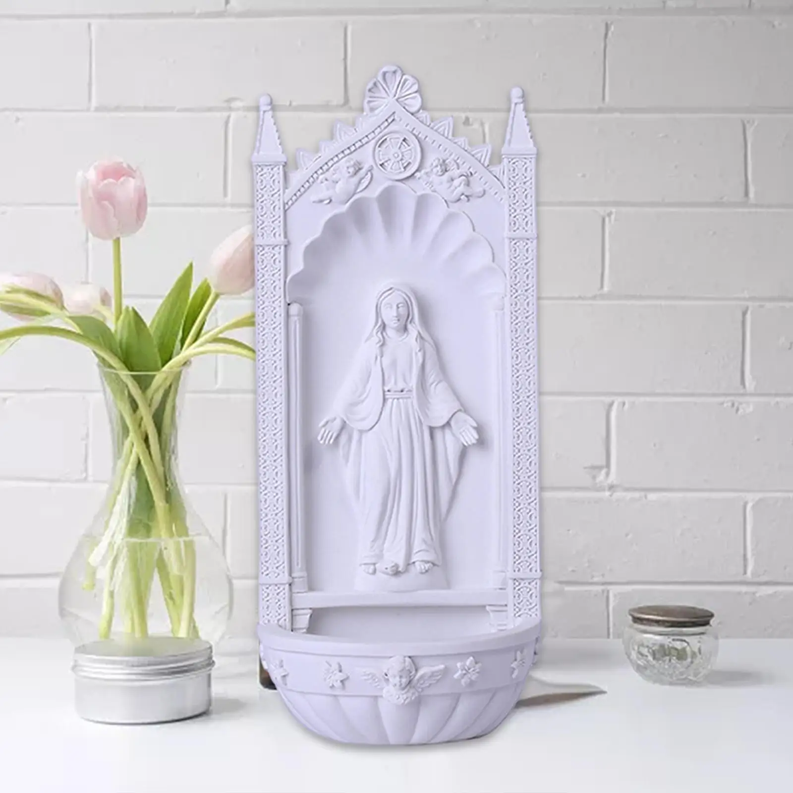 

Blessed Virgin Mary Jesus Figurine Jesus Statue for Bedroom Shelf