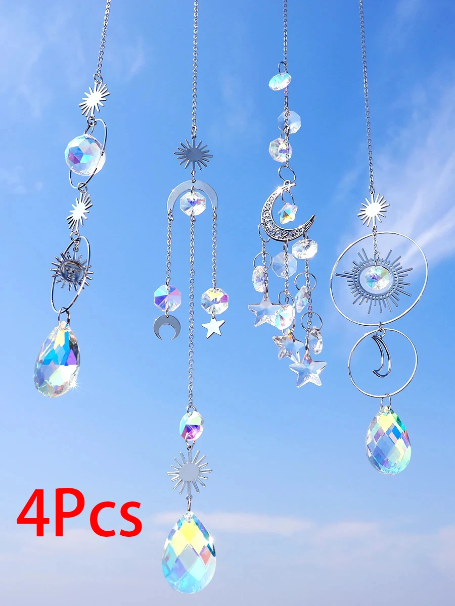 

4 шт. Серебряные металлические ловцы снов KK040