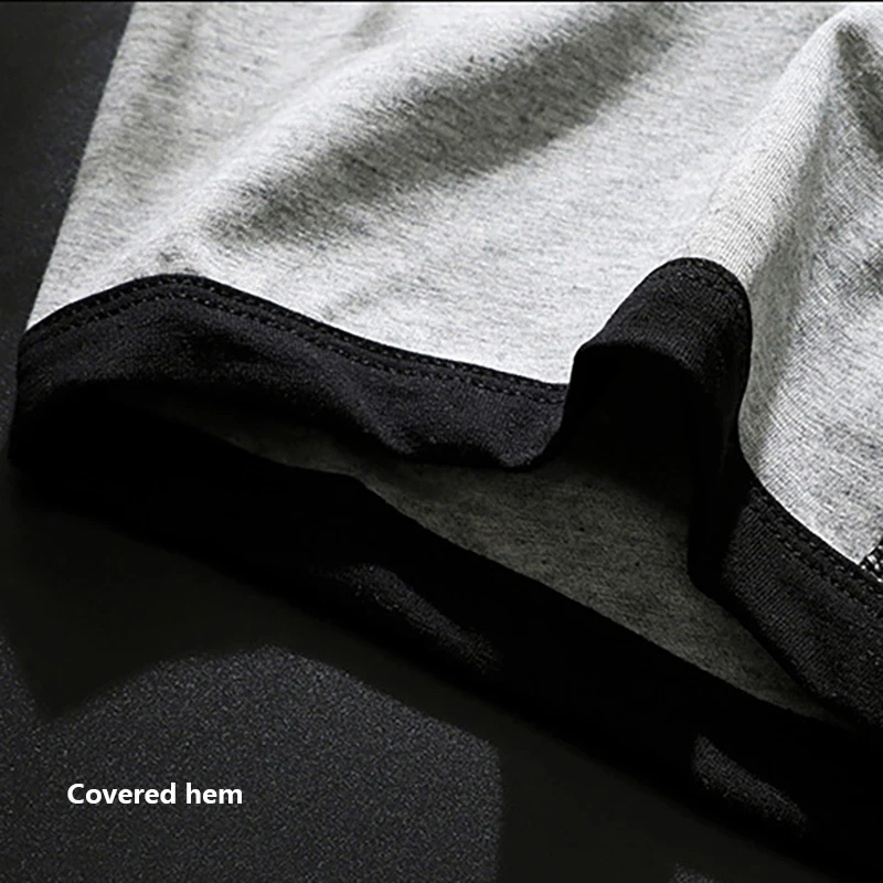 FK New Men's Cotton Underwear Fashion Low-Waist Color Matching Boxer Shorts Male Breathable Boxers Underpants Sexy Panties 3Pcs