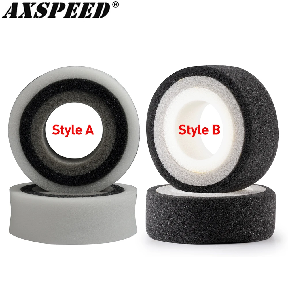 Фото AXSPEED 1 пара мягких силиконовых поролоновых вставок для шин 1.9/2.2 дюйма для Axial SCX10 Wraith TRX4 TRX6 D90, запчасти для радиоуправляемых краулеров 1/10 №1