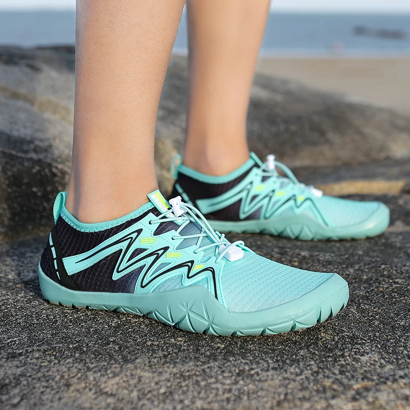 2022 Outdoor Breathable Water Shoes for Men Women Hiking Upstream Shoes Beach Swimming Barefoot Jogging Five Fingers Sneakers