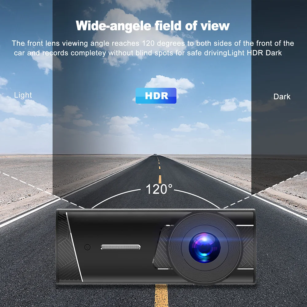 Фото Видеорегистратор Xgody 720P HD для автомобиля, видеорегистратор с Wi-Fi, яркий дисплей, Автомобильный видеорегистратор, переднее стекло, камера, ав... №3