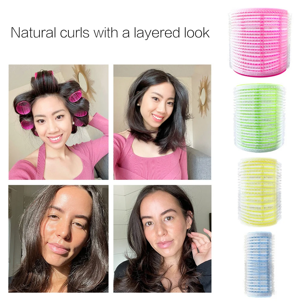 

24 шт., липкие бигуди для волос