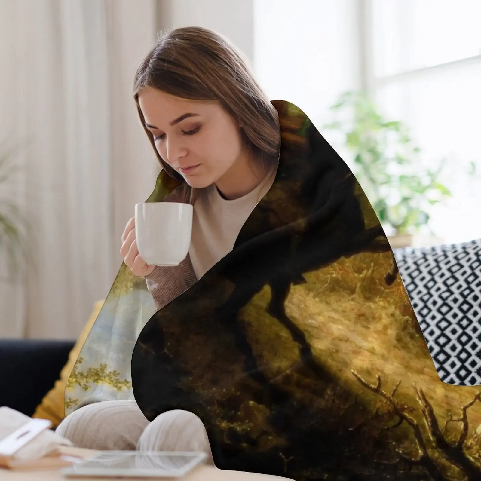 Plush одеяло The Headless Horseman Pursuing Ichabod Crane