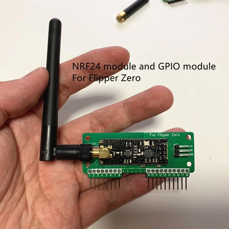 Модуль NRF24 и модуль GPIO для Flipper Zero