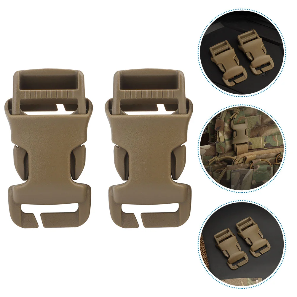 

2 Pcs Portable Belt Buckles Backpack Accessories Outdoor Accessory Wear-resistant Convenient Strap Plastic Replaceable