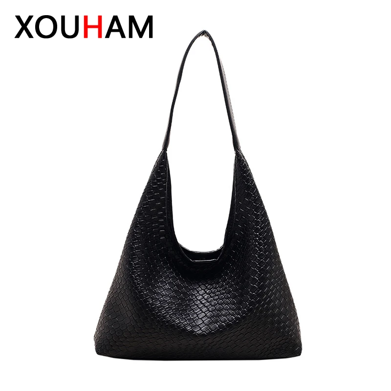 

XOUHAM Totes Shoulder Bags for Women PU Fashion Shopping Bag Large Size Shoulder Shoppers Ladies Tote Handbag Luxury Female Bag