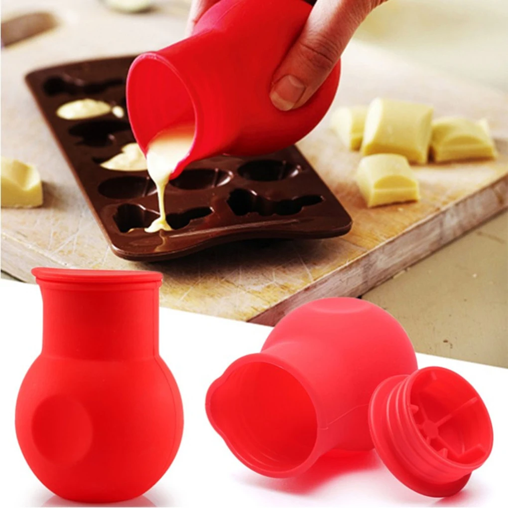

Bakeware Tool Silicone Chocolate Melting Pot Butter Heat Milk Pourer Jug Mould Butter Sauce Milk Baking Pouring Cooking Tool