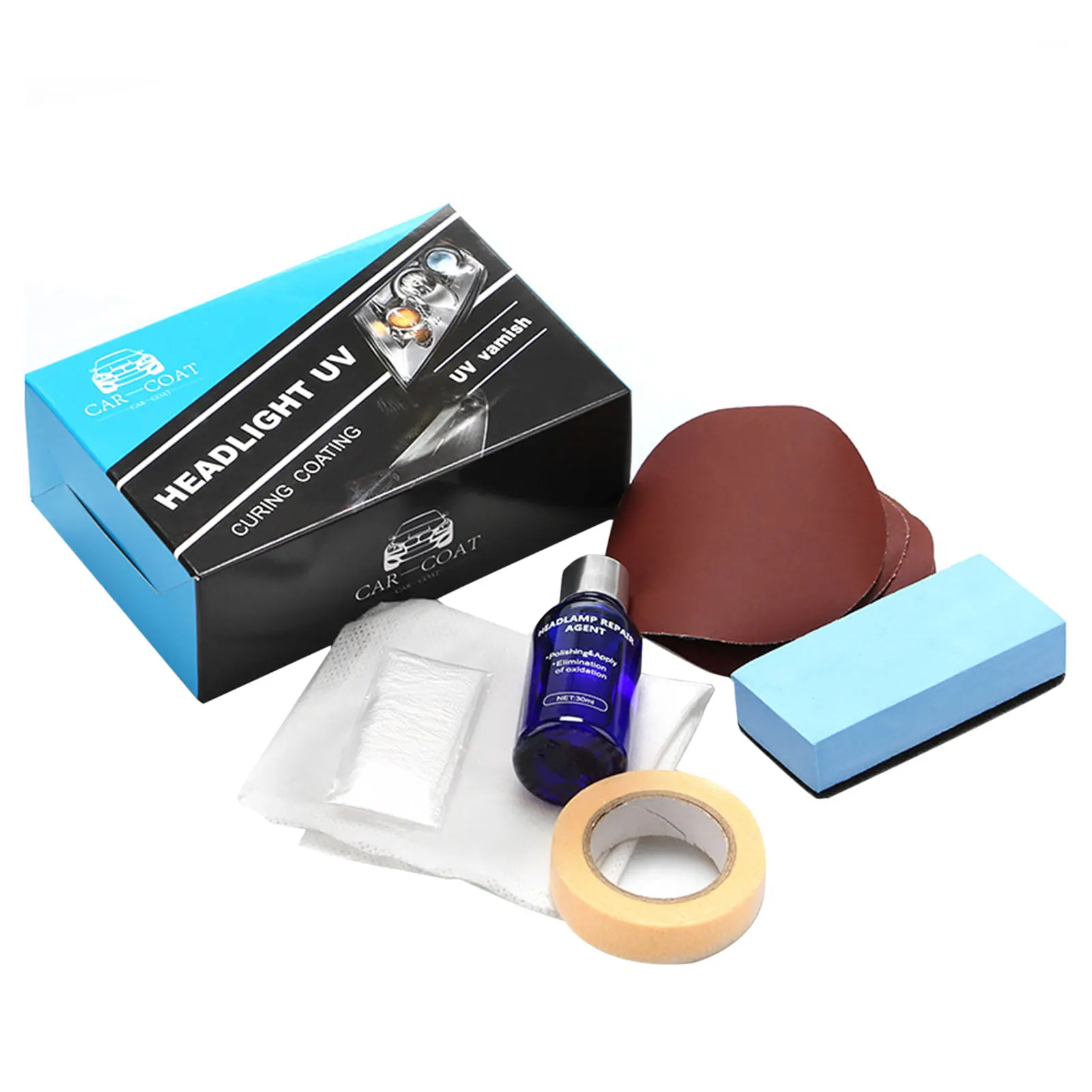 

Headlight Restoration Kit Headlight Repair Kits 30ml Headlight Coating Agent Refurbishment Fluid Easy Apply Headlight Cleaner