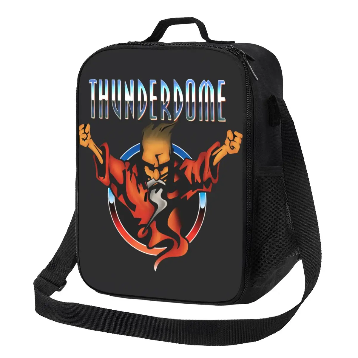 

Music Festival Thunderdome Insulated Lunch Tote Bag for Women Hardcore Gabber Resuable Cooler Thermal Food Bento Box School