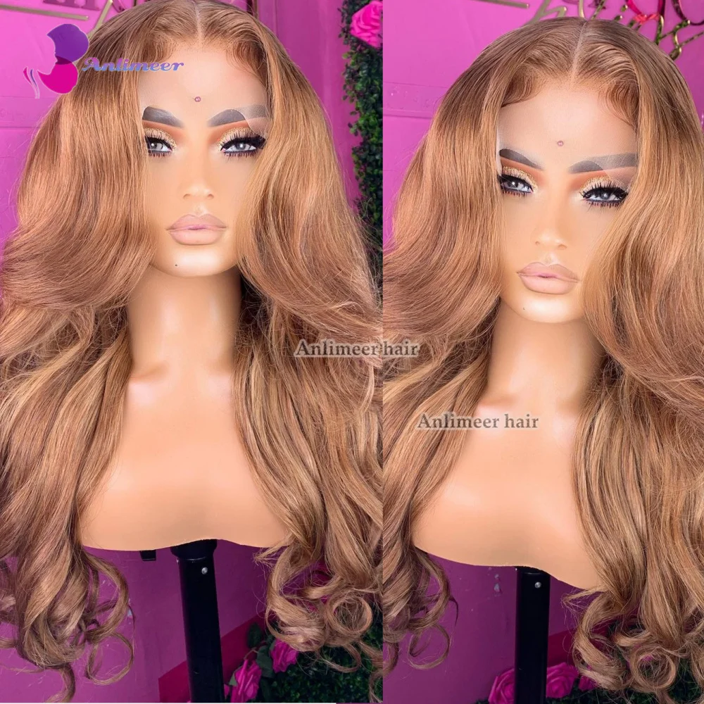 

Ombre песчаный Золотой светлый парик на шнуровке спереди, человеческие волосы на шелковой основе, фронтальные свободные волнистые передние п...