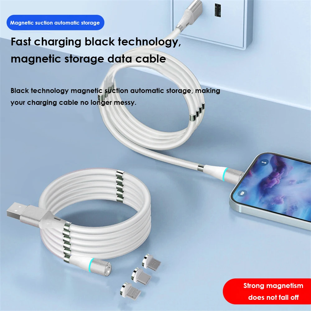 

High Quality Charging Cable Aluminum Alloy Durable Usb C Charger 100cm Flexible Charging Wire Silicone Data Cord 2.4A Black