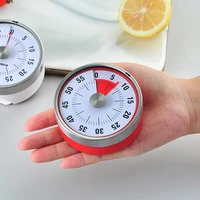 stainless steel kitchen timer alarm cooking timer mechanical round countdown magnetic clock timer no battery needed timer