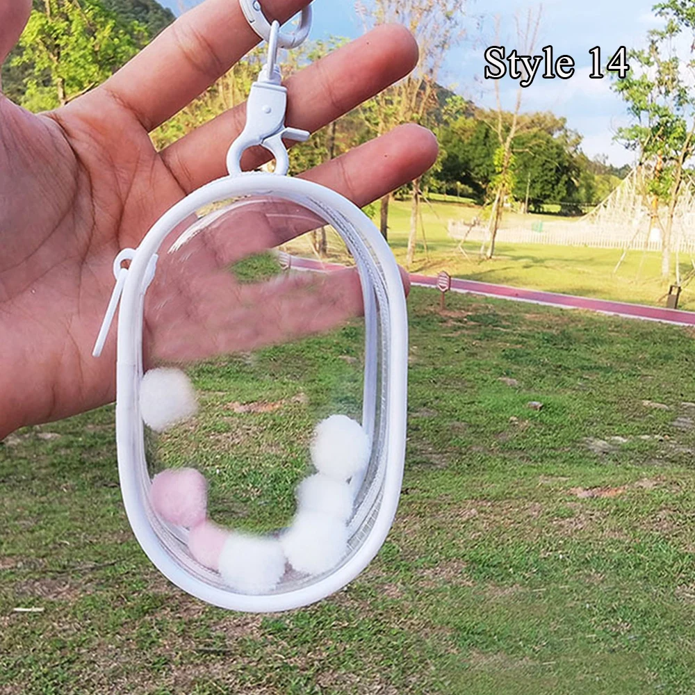

2023 New Mystery Box Storage Case Transparent Cute Keychain Bag Fashion Doll Bag Simple Casual Storage Pouch Keychain Wallet