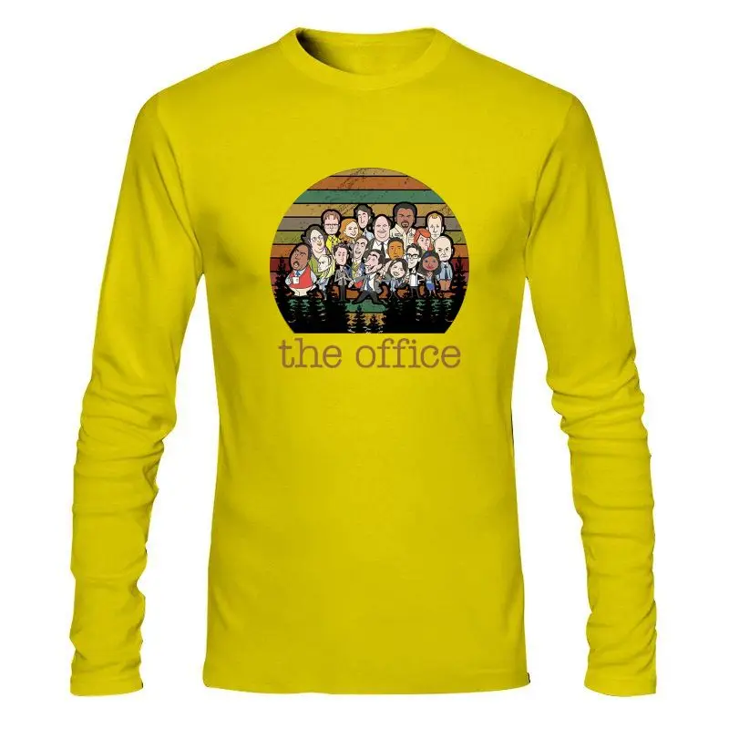 

Man Clothing New The Office TV Show US Cartoon Funny Vintage Men Tee Retro Cotton T-Shirt
