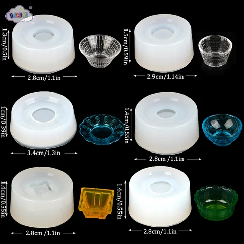 Формы для кукольных домиков GJCUTE 1:12 тарелки из силикона