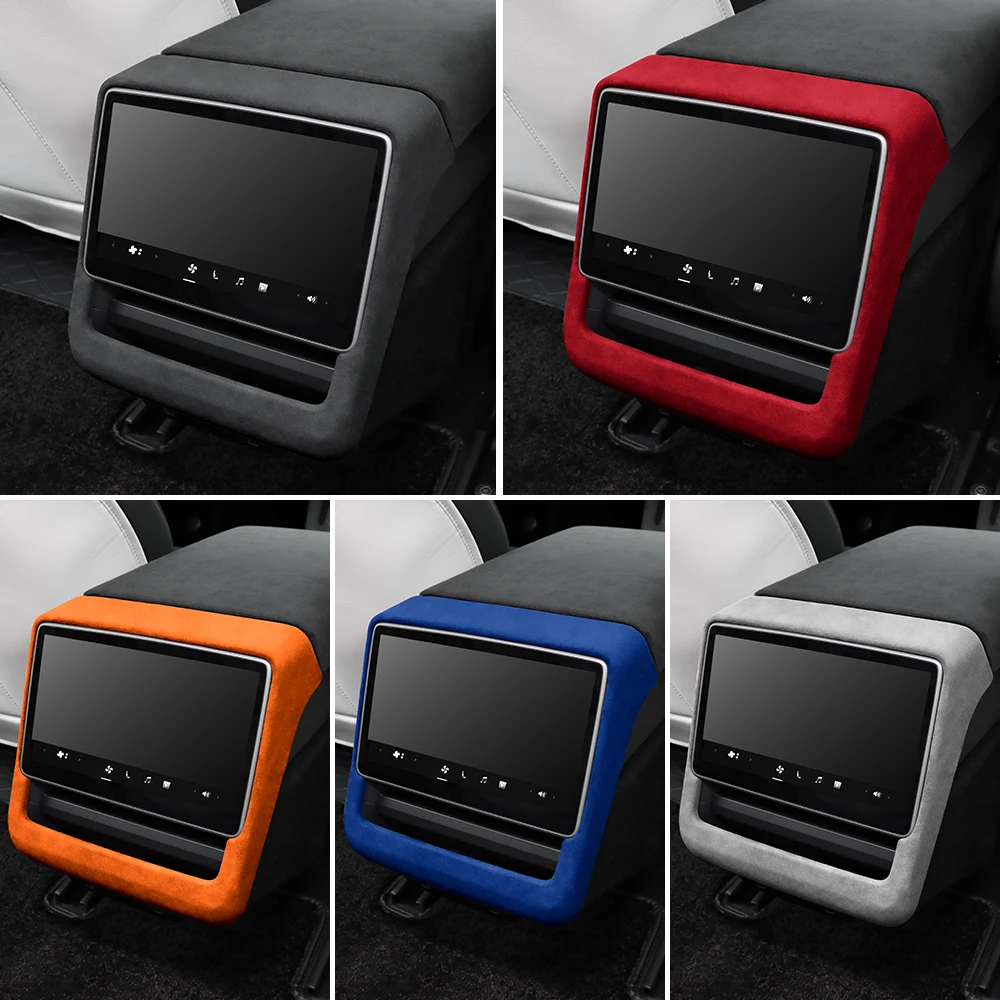 Итальянская верхняя замша для Tesla Model 3 Highland 2024-Up задняя Рамка экрана Защита от