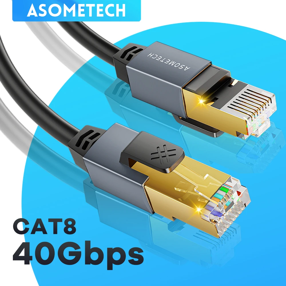 CAT8 40 Гбит/с RJ45 Ethernet кабель Lan кабель Ethernet Cat 8 сетевой кабель для ноутбука ПК интернет-МОДЕМ Wifi роутер SSTP патч-корд