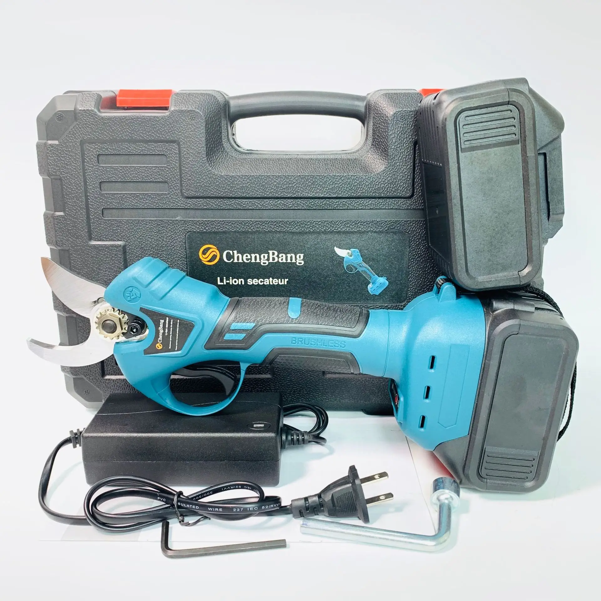 

Lithium battery pruner brushless plastic bags 03 rechargeable electric outdoor fruit scissors