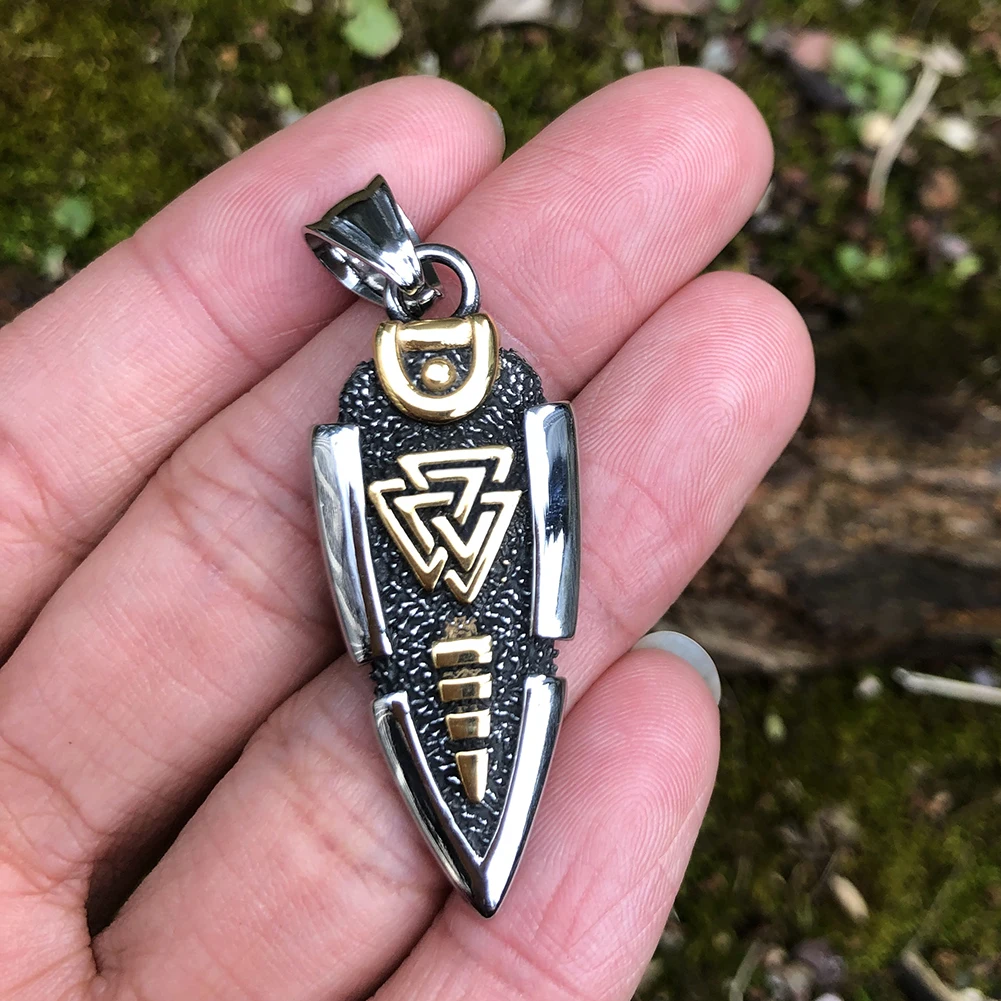 Odin's Spear Valknut Gungnir колье с кулоном в стиле викингов для мужчин руничным символом