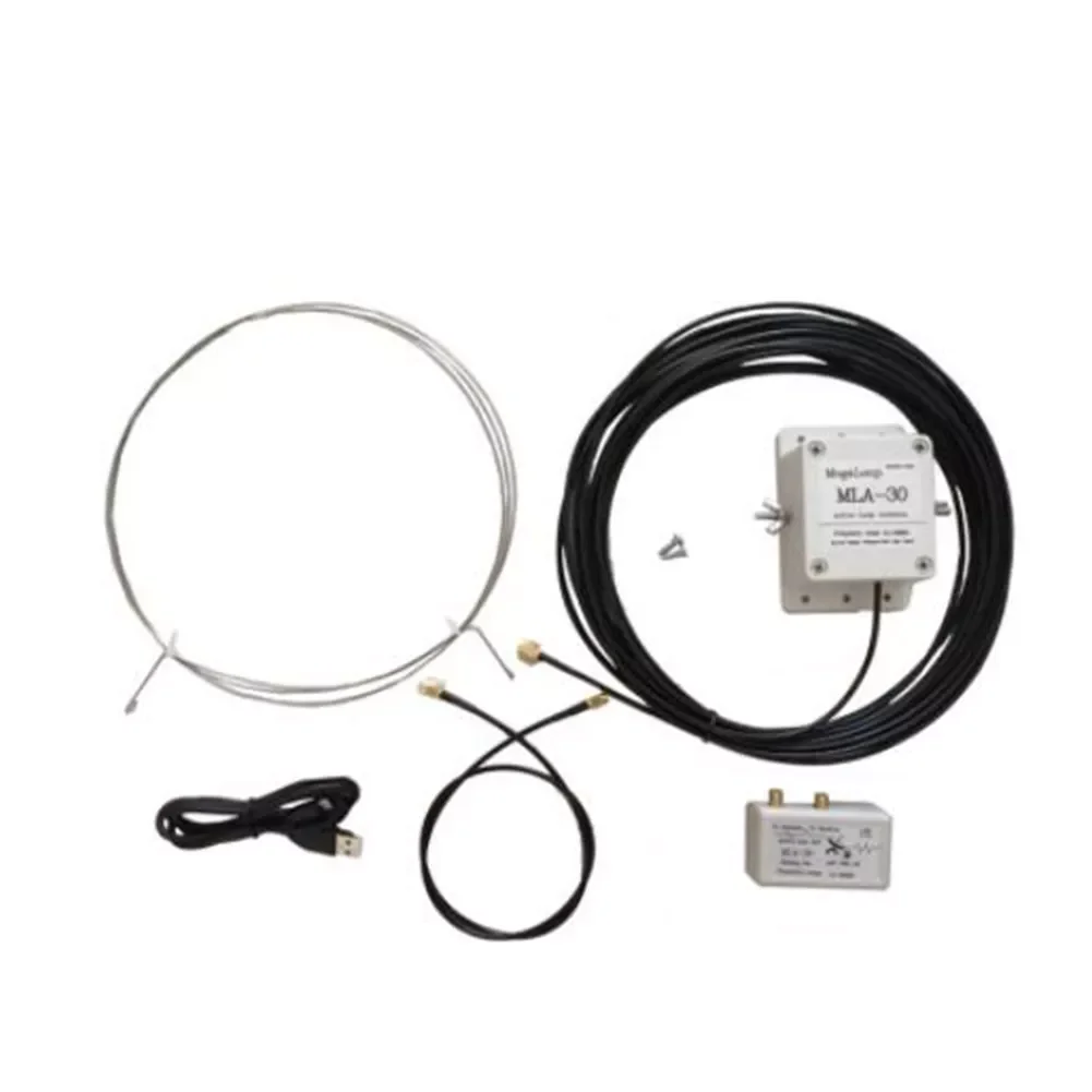 

MLA-30 Medium Short Wave Loop Antenna for SWL HAM 500kHz to 30MHz USB Ring Antenna Radio Active Receive Low Noise Kit