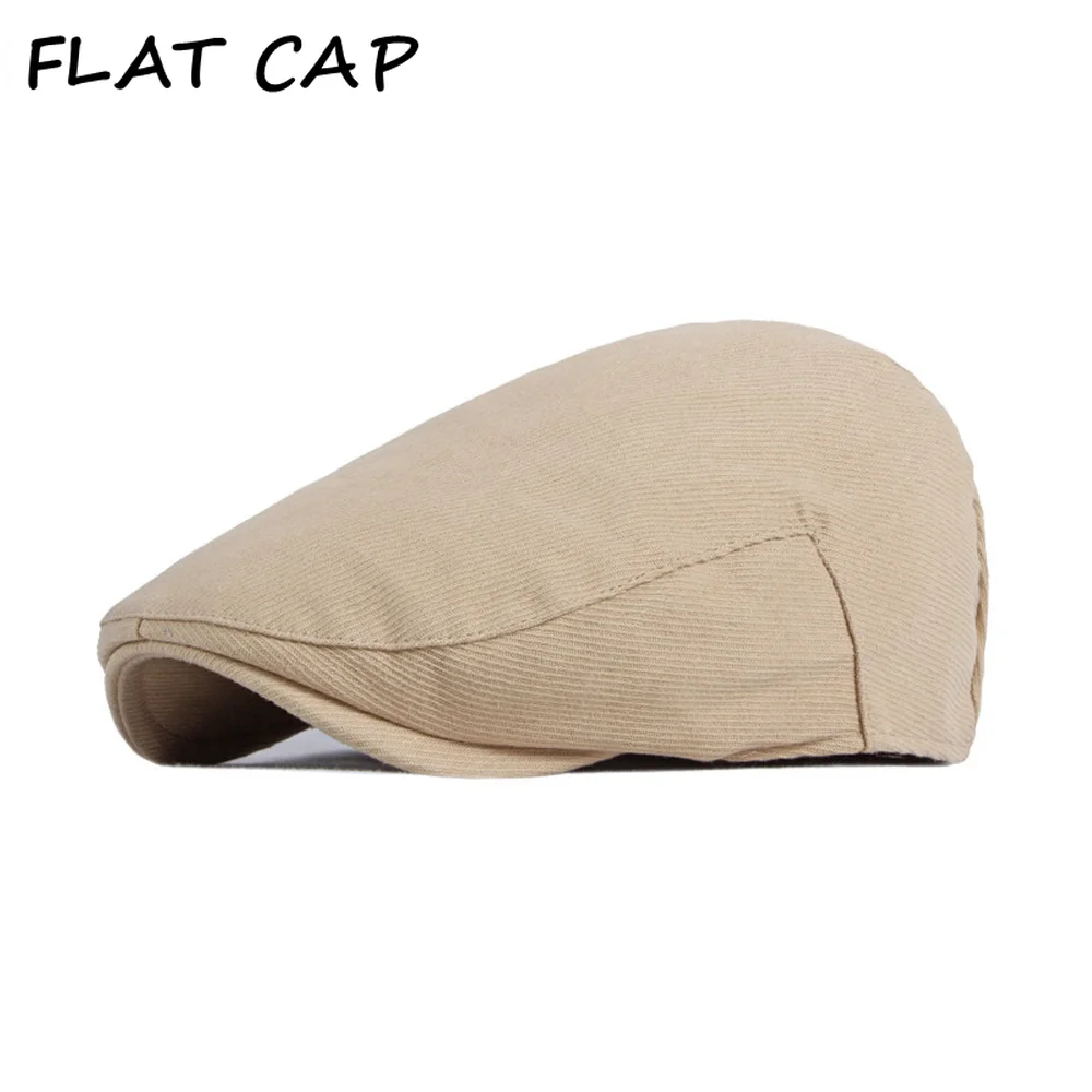 

FLAT CAP Berets Hat Men Solid Visor Cap Casual Vintage Women Beret Newsboy Peaked Flat Cap Duckbill Hat Black Khaki Gray