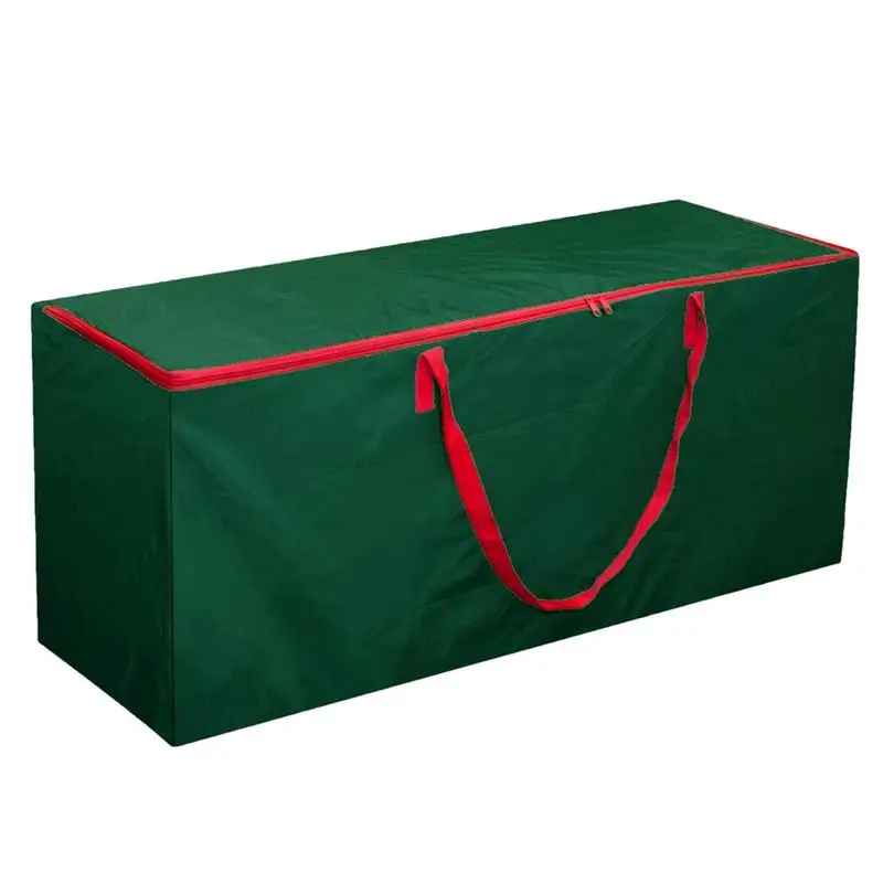 

Christmas Tree Organizer Foldable Xmas Decoration Wreath Storage Bag Waterproof Oxford Tree Bag With Double Zipper and Handles