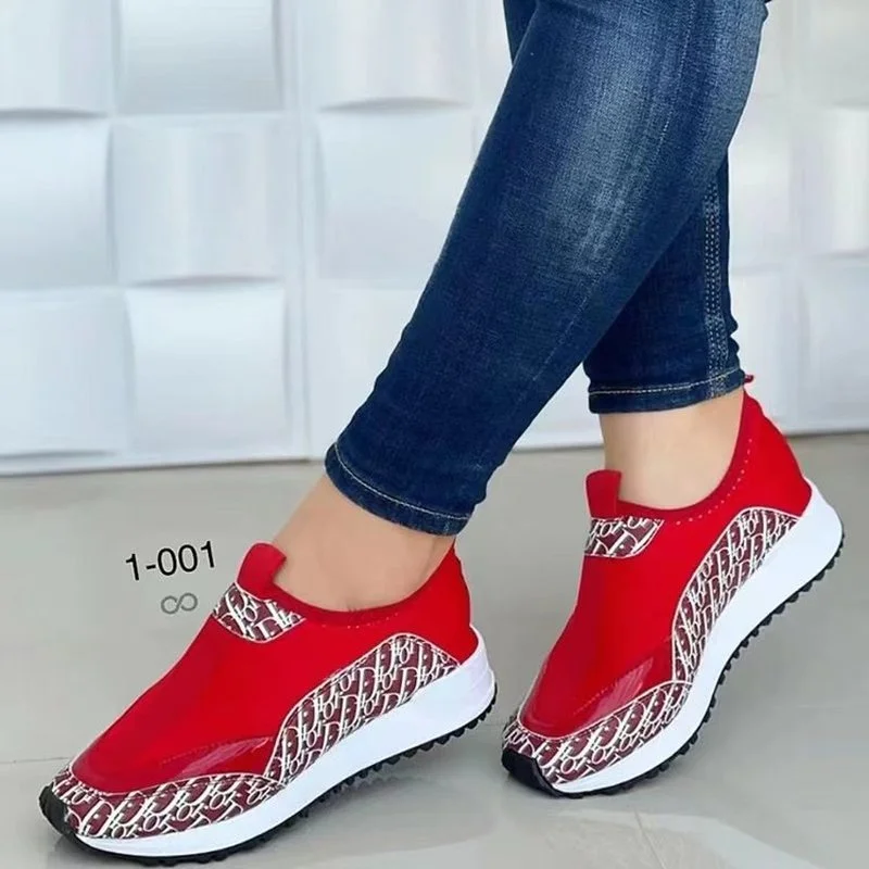 

2022 New Fashion Women's Walking Shoes Non-Slip Lightweight Mesh Breathable Running Sneakers Women's Sneakers Designer Flats