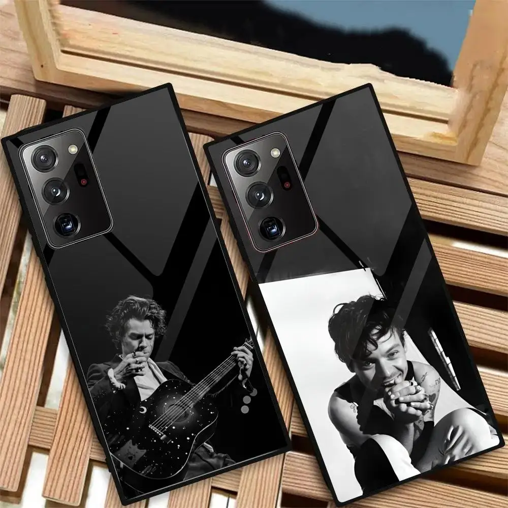 Singer H-Harry S-Styles MAISTO Чехол для телефона Стеклянный чехол Samsung Galaxy S20 S21 S22 S23 S24 Note20 Ultra