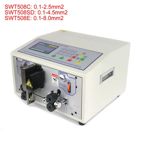 0,1-8, 0 мм2 автоматическая регулируемая машина для зачистки проводов, пилинга, резки SWT508C SWT508SD SWT508E, устройство для зачистки кабеля, 220 В, 110 В