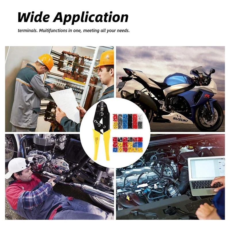 800 Набор комбинированных компонентов трубчатых клемм 370 набор изолированных