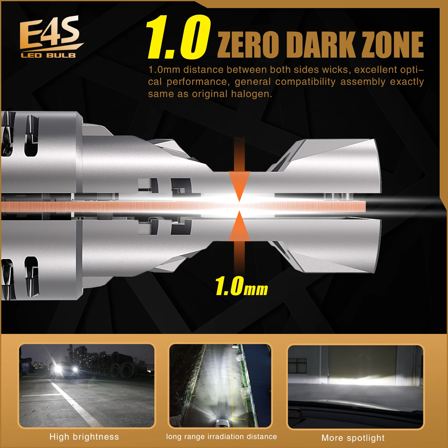 Светодиодная фара H7 Canbus без ошибок лампы головного света для автомобиля высокая