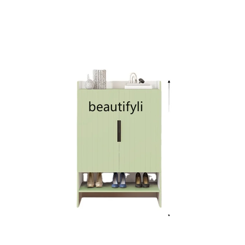 

Шкаф для обуви с встроенной стенкой, зеленый шкаф для хранения, для дома, прихожей, улицы, коридора, гостиной, балкона, вместительный