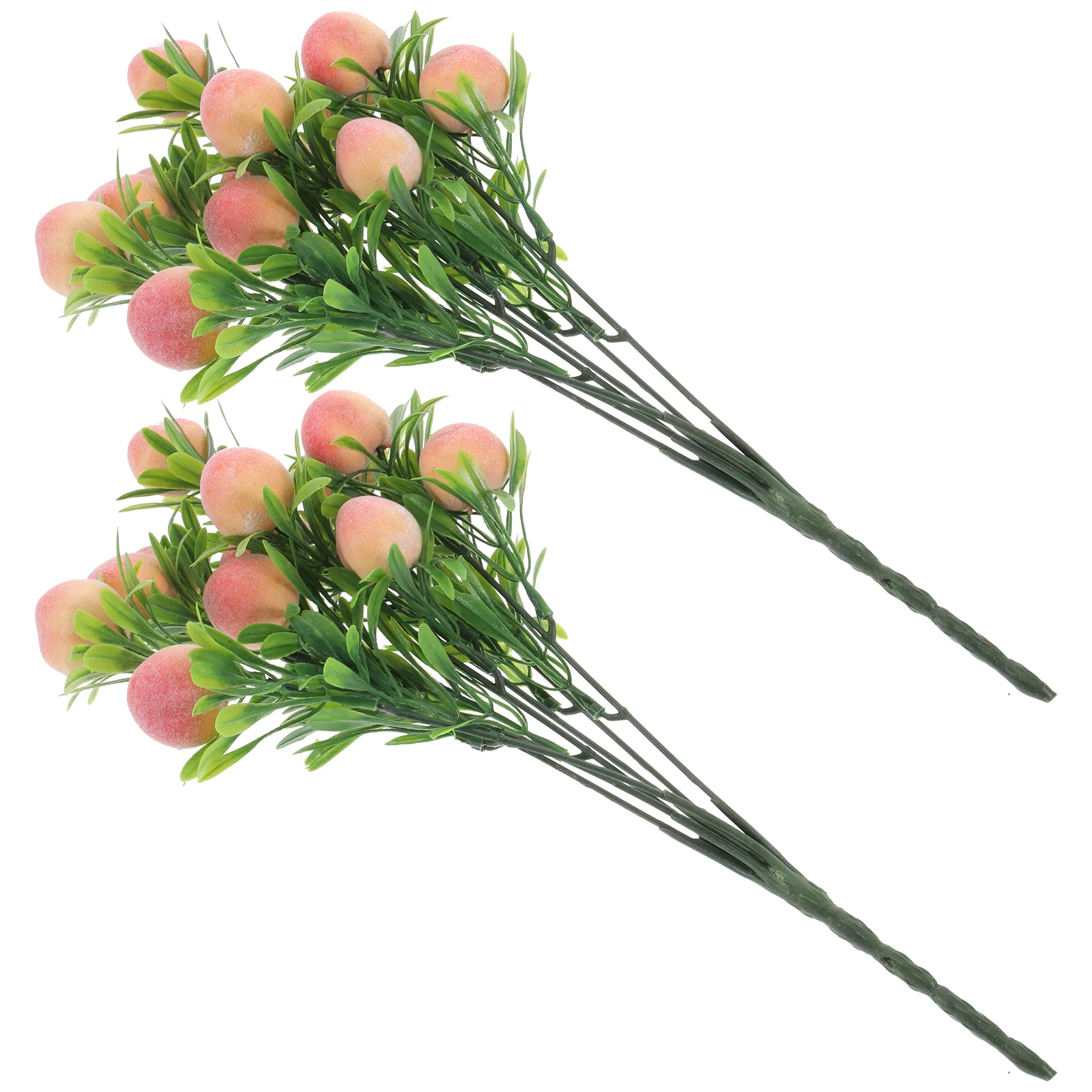 

Fake Peach Tree Faux Fruits Branches Artificial Stem DIY Decor Vase Filling Decors