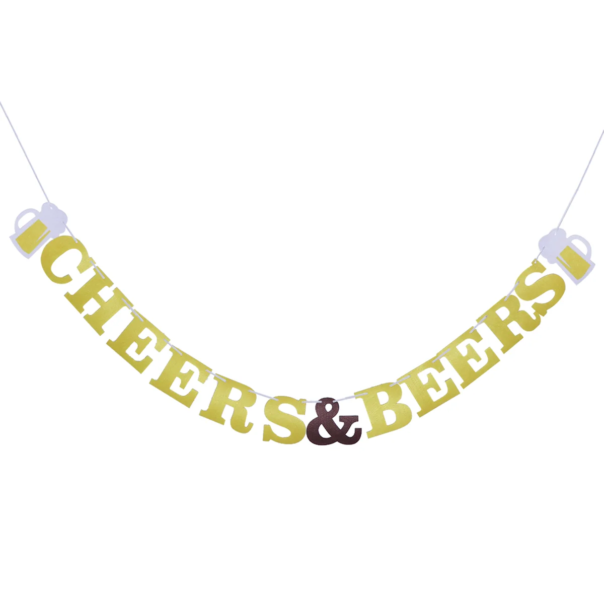 

1pc CHEERS & BEERS Banner Decor Bunting Party Carnival Decoration for Wedding Bachelorette Birthday Bridal Shower