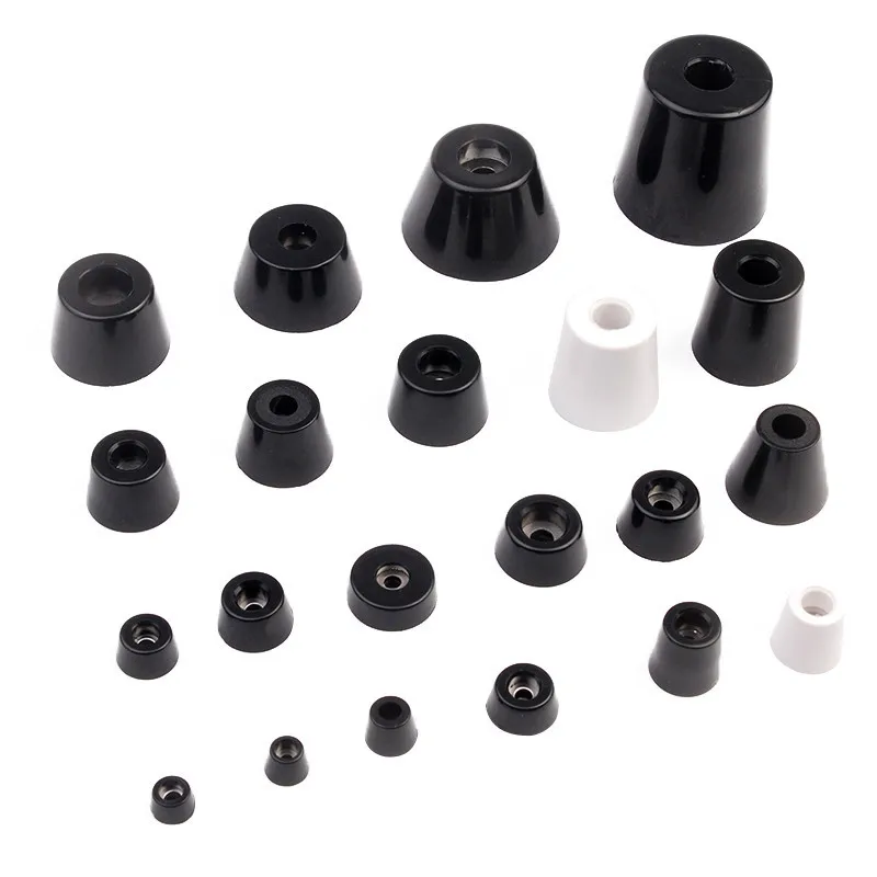 

4pcs Black Rubber Feet diy Furniture legs Floor Protector Cushion damping pad With gasket Instrument case foot base