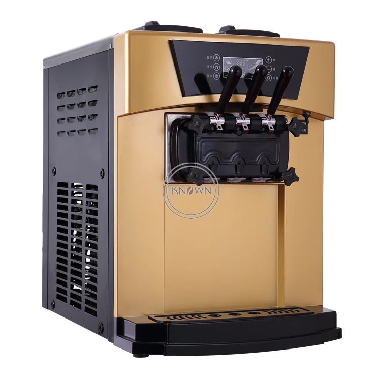 

Top 3 Flavors Gelato Table Soft Ice Cream machine Mini Milkshake Vending Machine Ice Cream Maker 22-30L/H