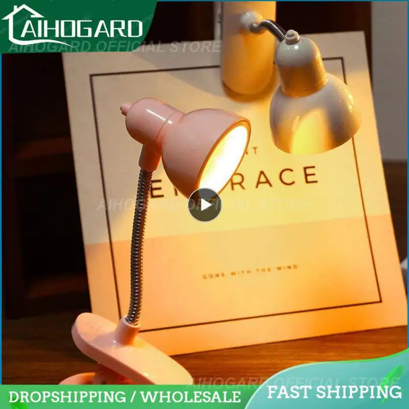 

Book Light 12.5x5cm Led Desk Lamp For Bedroom Study Clip Design Bedside Reading Lamp Lr41 Three Pieces Table Lamp Ins Decoration