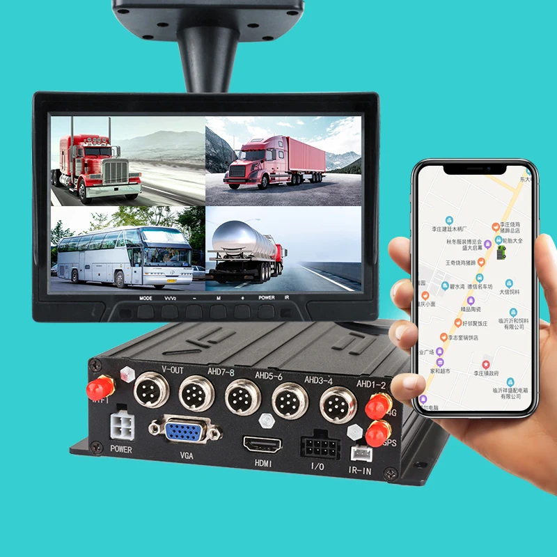 

4 CH 8 каналов MDVR 4G WiFi GPS SD карта Автомобильный видеорегистратор камера 960P 1080P мобильный видеорегистратор