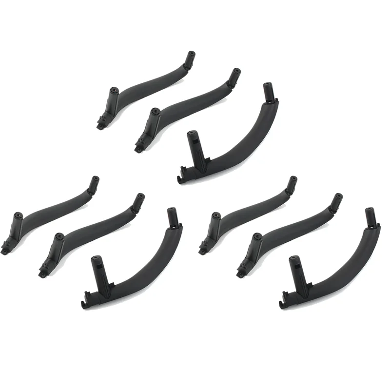 

Inner Door Pull Handle Trim Cover 51417292243 51417292244 for BMW- X5 X6 F15 F16 RHD 2014-2018 9PCS (Black)
