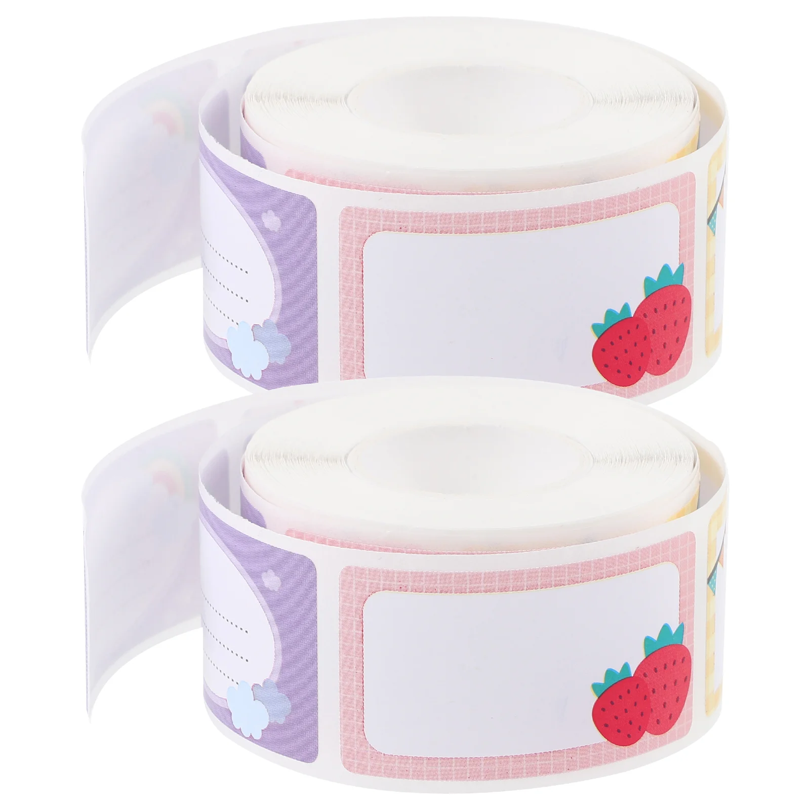 

2 Rolls Label Schoolsupplies Labels Unisex Clothing Bottles Name Removable Stickers Daycare Tag