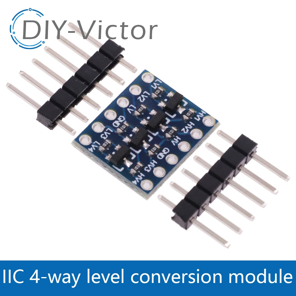 Фото 2-канальный преобразователь логического уровня IIC I2C двунаправленный Модуль платы 2 4 8 потоков постоянного тока 4/8 В/5 В с контактами для Arduino Raspberry Pi №3