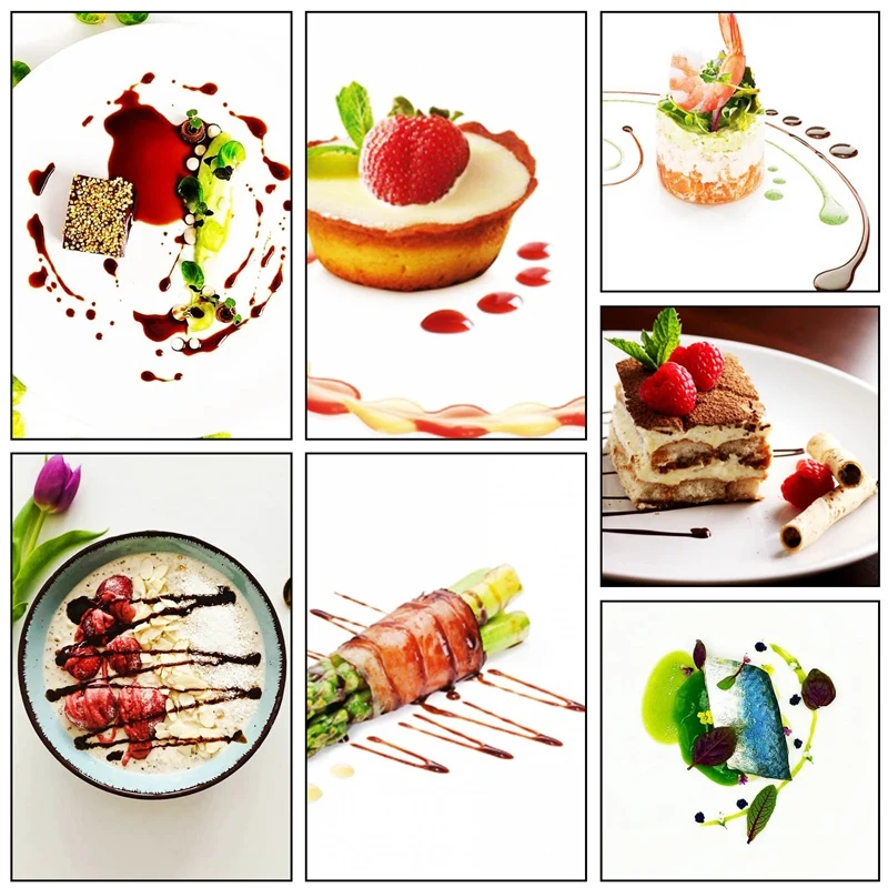 Culinary Drawing Decorating Spoon Set 2 Pcs Saucier Drizzle Spoons Pencil For Decorative Cake Coffee
