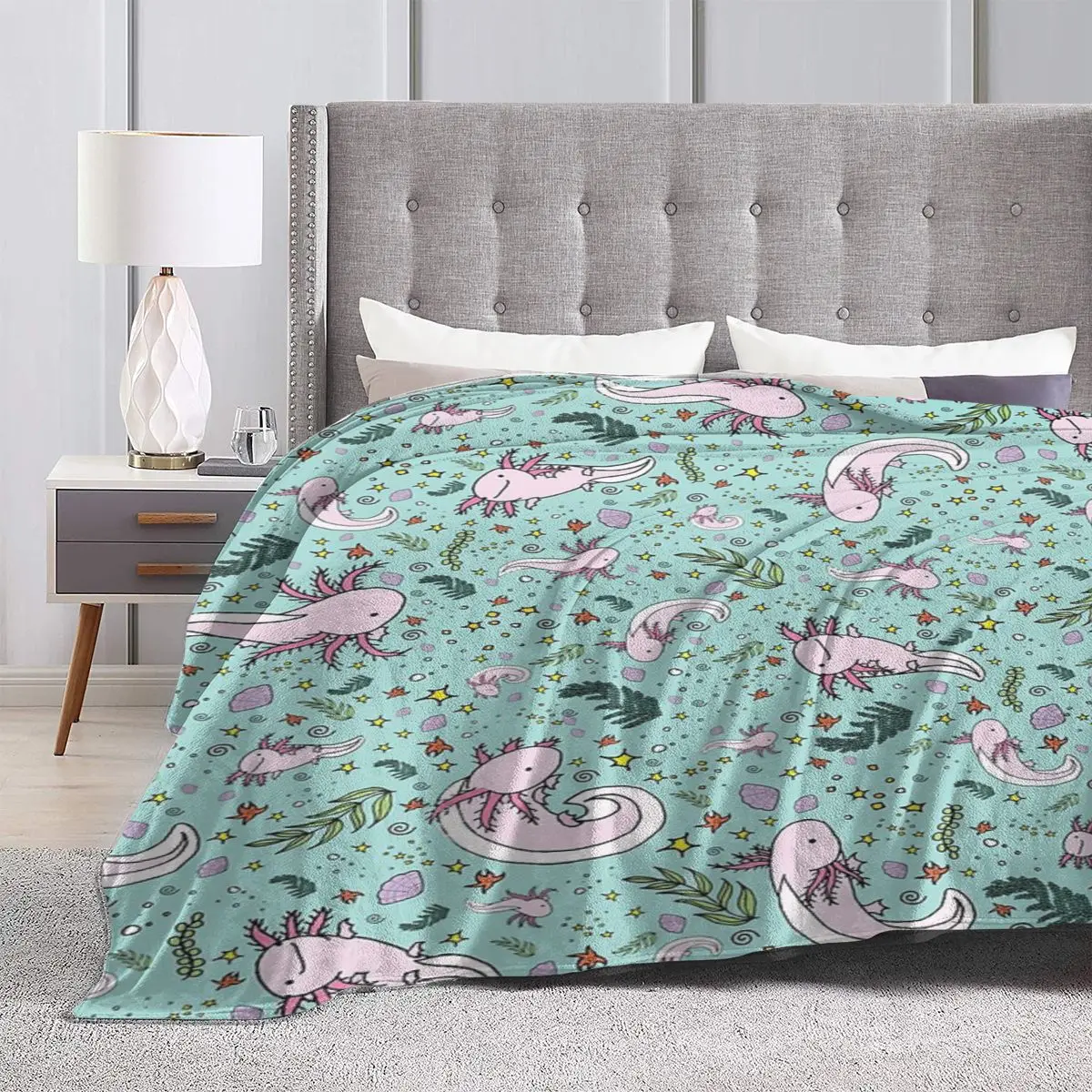 

Axolotl плед одеяло Детский Молитвенный ковер одеяло покрывало для кровати клетчатый плед одеяло роскошное пляжное полотенце